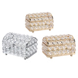 Maxbell Rings Storage Box Jewelry Trinket Box for Earrings Necklaces Mother Day Gift Gold S