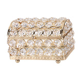 Maxbell Rings Storage Box Jewelry Trinket Box for Earrings Necklaces Mother Day Gift Gold L