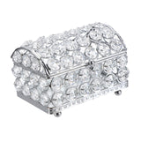 Maxbell Rings Storage Box Jewelry Trinket Box for Earrings Necklaces Mother Day Gift Silver L