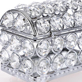 Maxbell Rings Storage Box Jewelry Trinket Box for Earrings Necklaces Mother Day Gift Silver L