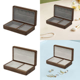 Jewelry Box Jewelry Decorative Box Treasure Box for Bracelets Rings Earrings Gray Interior