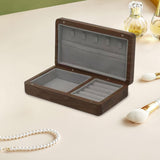 Jewelry Box Jewelry Decorative Box Treasure Box for Bracelets Rings Earrings Gray Interior