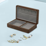 Jewelry Box Jewelry Decorative Box Treasure Box for Bracelets Rings Earrings Gray Interior