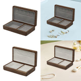 Jewelry Box Jewelry Decorative Box Treasure Box for Bracelets Rings Earrings Gray Interior