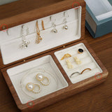 Jewelry Box Jewelry Decorative Box Treasure Box for Bracelets Rings Earrings White Interior