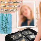 Maxbell Jewelry Storage Book Clear Earring Organizer Case for Buttons Rings Earrings