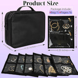 Maxbell Jewelry Storage Book Clear Earring Organizer Case for Buttons Rings Earrings