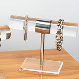 Bracelet Holder Watch Rack Jewelry Storage for Live Broadcast Props Showcase Silver