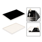 Maxbell Jewelry Tray Decorative Necklace Organizer for Jewelry Shop Photography Home Black