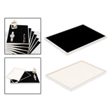 Maxbell Jewelry Tray Decorative Necklace Organizer for Jewelry Shop Photography Home Black