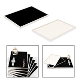 Maxbell Jewelry Tray Decorative Necklace Organizer for Jewelry Shop Photography Home Black