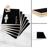 Maxbell Jewelry Tray Decorative Necklace Organizer for Jewelry Shop Photography Home Black