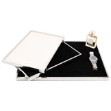 Maxbell Jewelry Tray Decorative Necklace Organizer for Jewelry Shop Photography Home Black