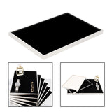 Maxbell Jewelry Tray Decorative Necklace Organizer for Jewelry Shop Photography Home Black