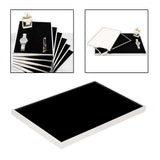 Maxbell Jewelry Tray Decorative Necklace Organizer for Jewelry Shop Photography Home Black