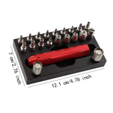 Maxbell Watch Crown Tube Remover Tool Set Easy to Use Wristwatch Watchmaker Tool Kit