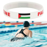 Palestine Wristband Palestinian Flag Bangle Sport Games Palestinian Bracelet White