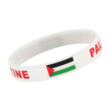 Palestine Wristband Palestinian Flag Bangle Sport Games Palestinian Bracelet White