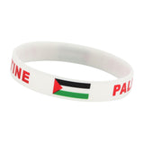 Palestine Wristband Palestinian Flag Bangle Sport Games Palestinian Bracelet White