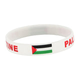 Palestine Wristband Palestinian Flag Bangle Sport Games Palestinian Bracelet White