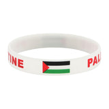 Palestine Wristband Palestinian Flag Bangle Sport Games Palestinian Bracelet White