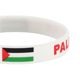 Palestine Wristband Palestinian Flag Bangle Sport Games Palestinian Bracelet White