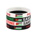 Palestine Wristband Palestinian Flag Bangle Sport Games Palestinian Bracelet White