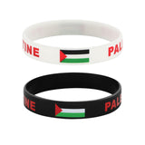 Palestine Wristband Palestinian Flag Bangle Sport Games Palestinian Bracelet White