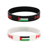 Palestine Wristband Palestinian Flag Bangle Sport Games Palestinian Bracelet White