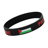 Palestine Wristband Palestinian Flag Bangle Sport Games Palestinian Bracelet Black