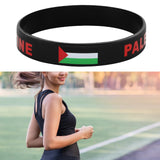 Palestine Wristband Palestinian Flag Bangle Sport Games Palestinian Bracelet Black