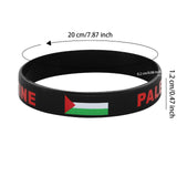 Palestine Wristband Palestinian Flag Bangle Sport Games Palestinian Bracelet Black