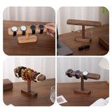 Maxbell Watch Display Stand Modern Wristwatch Rack Multifunctional Wood Watch Holder S Beech