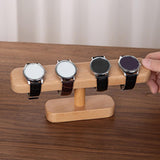Maxbell Watch Display Stand Modern Wristwatch Rack Multifunctional Wood Watch Holder S Beech