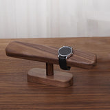 Maxbell Watch Display Stand Modern Wristwatch Rack Multifunctional Wood Watch Holder S Walnut