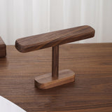 Maxbell Watch Display Stand Modern Wristwatch Rack Multifunctional Wood Watch Holder L Walnut