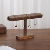 Maxbell Watch Display Stand Modern Wristwatch Rack Multifunctional Wood Watch Holder L Walnut