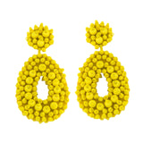 Drop Earrings Trendy Ethnic Dangle Earrings for Birthday Gift Vacation Party Yellow