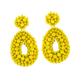 Drop Earrings Trendy Ethnic Dangle Earrings for Birthday Gift Vacation Party Yellow