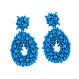 Drop Earrings Trendy Ethnic Dangle Earrings for Birthday Gift Vacation Party Blue