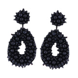 Drop Earrings Trendy Ethnic Dangle Earrings for Birthday Gift Vacation Party Black