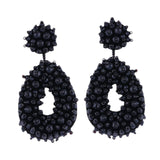 Drop Earrings Trendy Ethnic Dangle Earrings for Birthday Gift Vacation Party Black