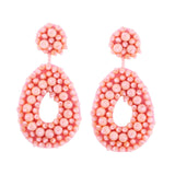 Maxbell Drop Earrings Trendy Ethnic Dangle Earrings for Birthday Gift Vacation Party Pink
