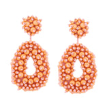 Drop Earrings Trendy Ethnic Dangle Earrings for Birthday Gift Vacation Party Orange