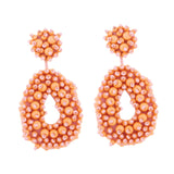 Drop Earrings Trendy Ethnic Dangle Earrings for Birthday Gift Vacation Party Orange