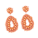 Drop Earrings Trendy Ethnic Dangle Earrings for Birthday Gift Vacation Party Orange