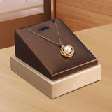 Maxbell Necklace Display Stand Decor Necklace Holder for Bedroom Wedding Anniversary Red Brown