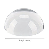 Acrylic Dome Magnification Table Paperweight for Photography Home Decoration 8 cm