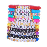 11x Friendship Bracelets Colorful Letter Bracelets Fashion Inspire Bracelets