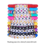 11x Friendship Bracelets Colorful Letter Bracelets Fashion Inspire Bracelets